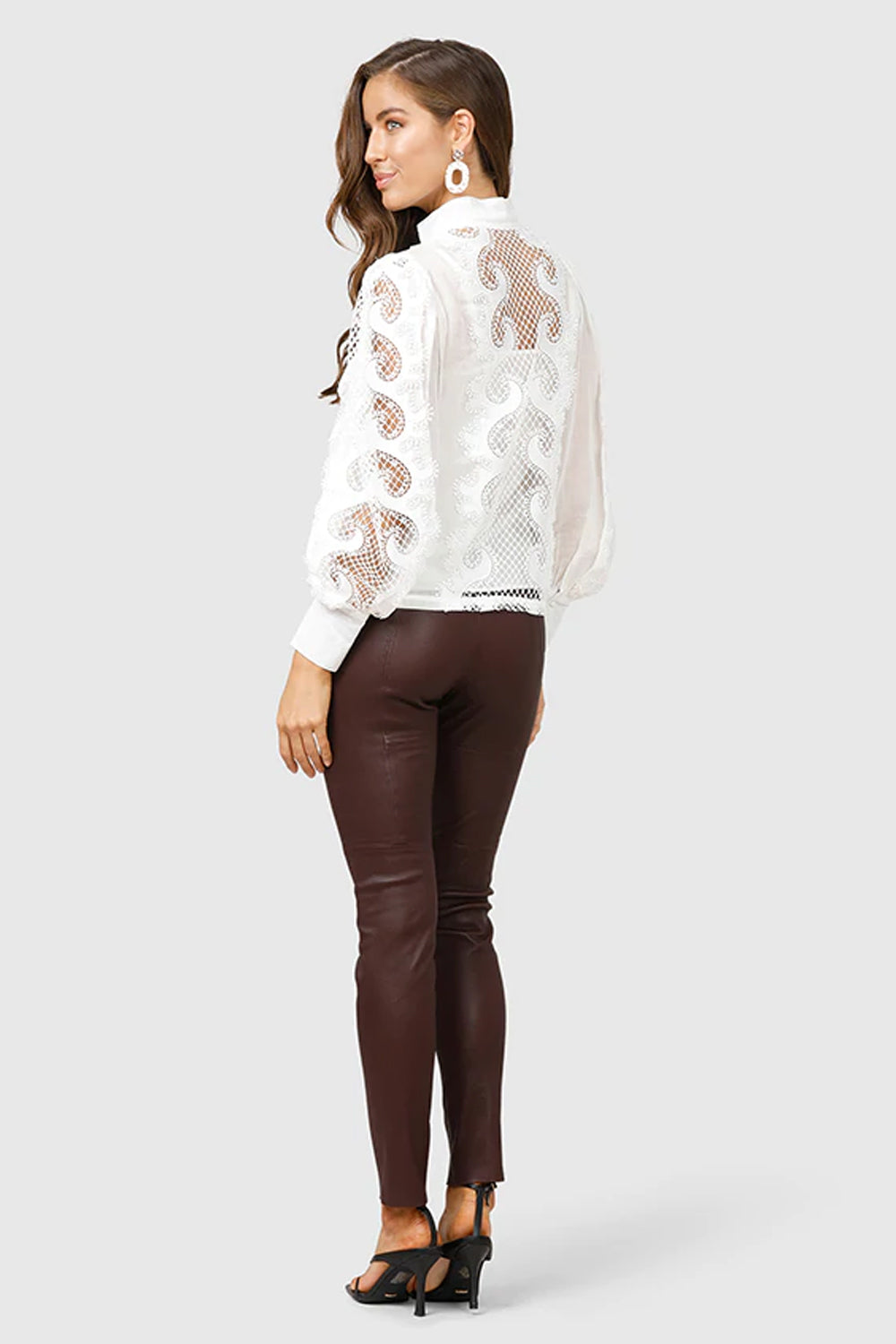 Victoriana Lace Blouse Ivory