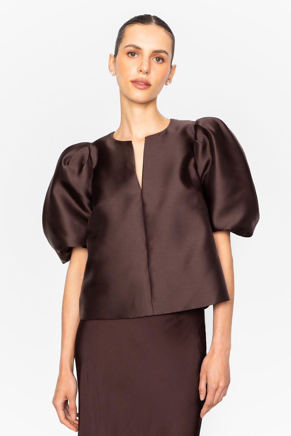 Maeve Blouse Dark Brown