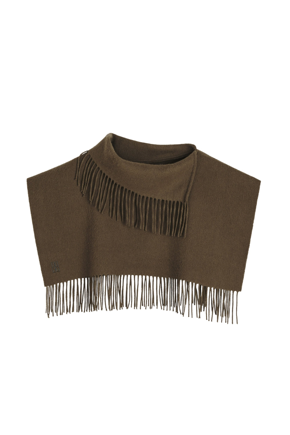 Turtla wool fringe bib Hunt