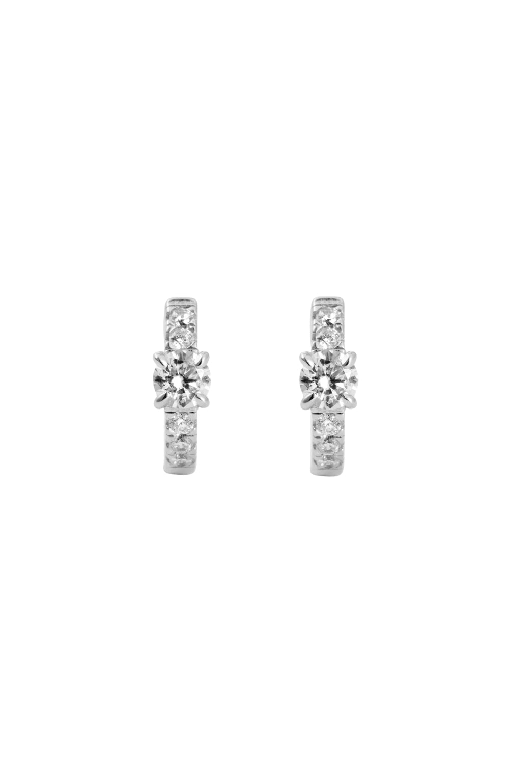Solitaire Huggies Silver