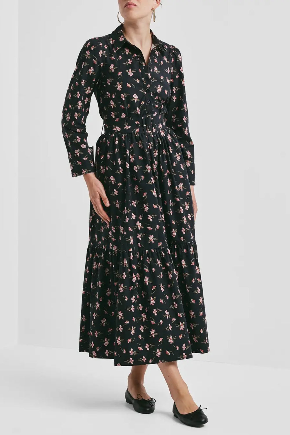 Poplin Shirt Dress Petals