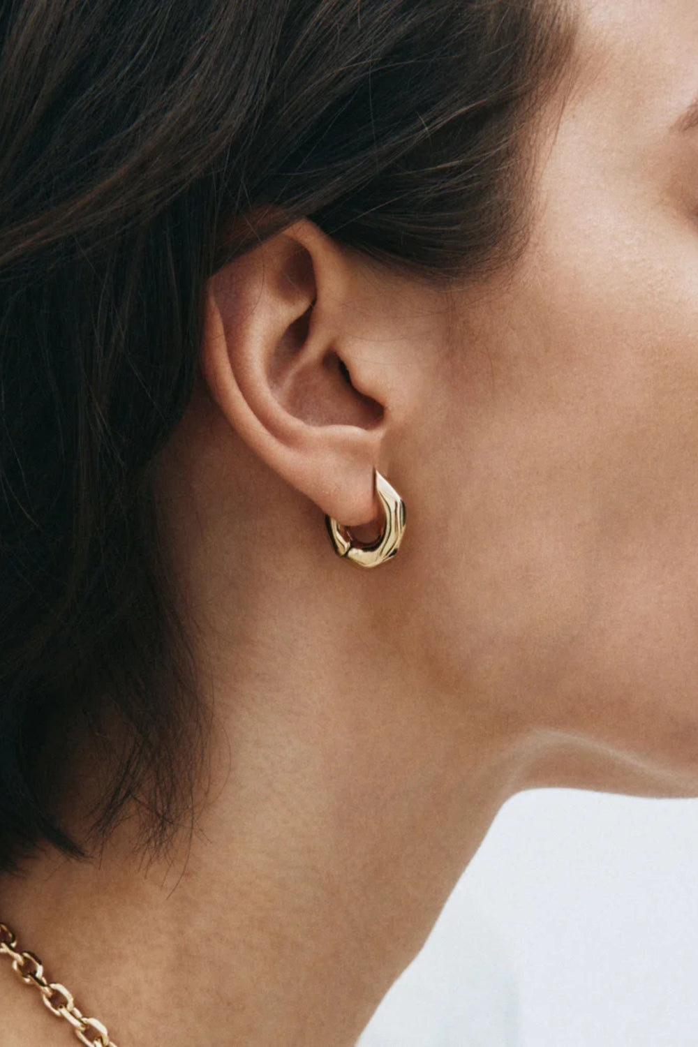 Crystalite Hoops Gold L
