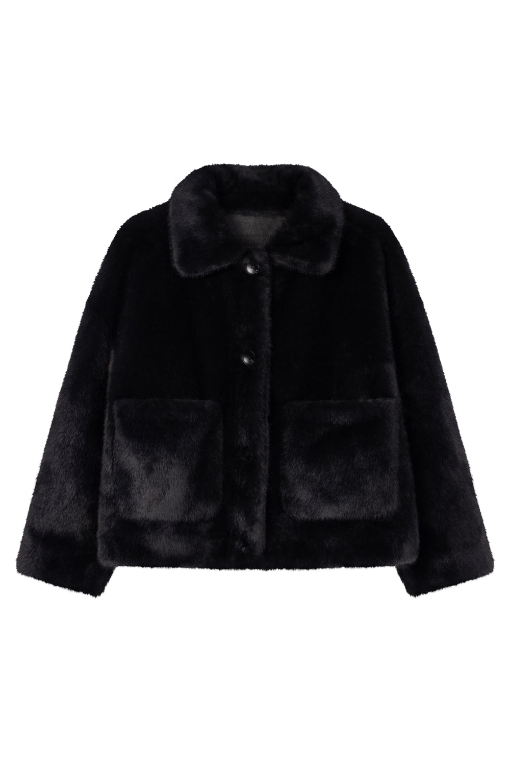 Faje Faux Mink Dark Grey