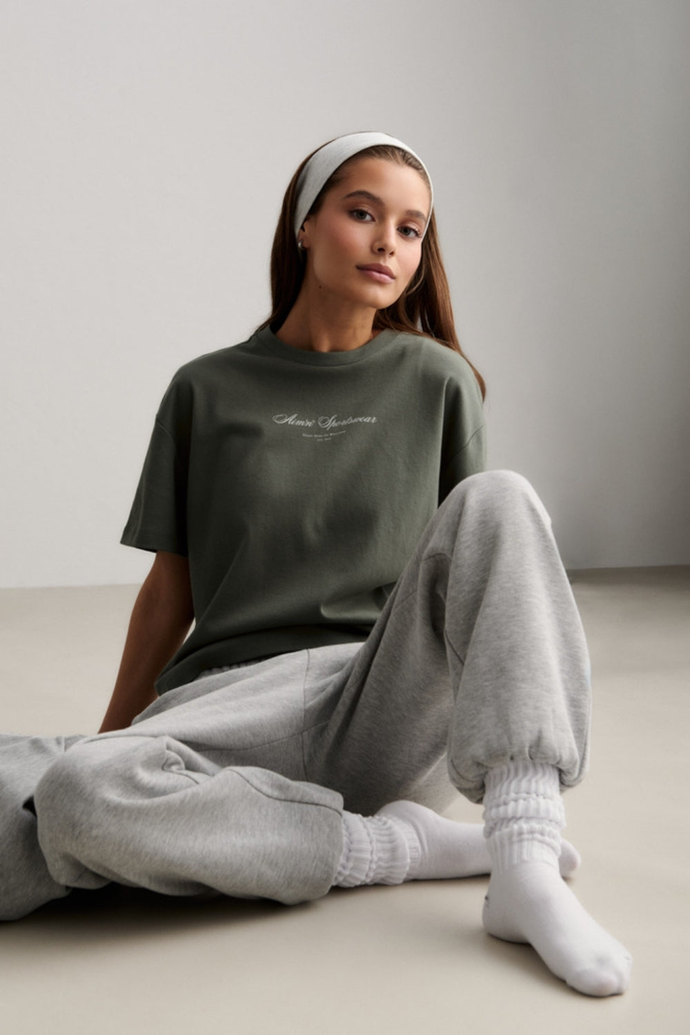 Script Boxy T-shirt Ivy