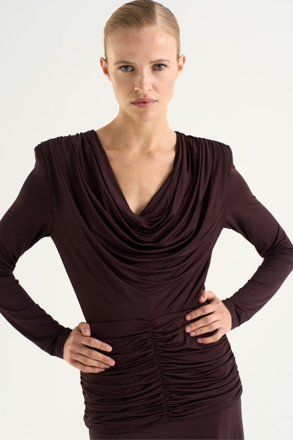 Novi Dress Chocolate Plum
