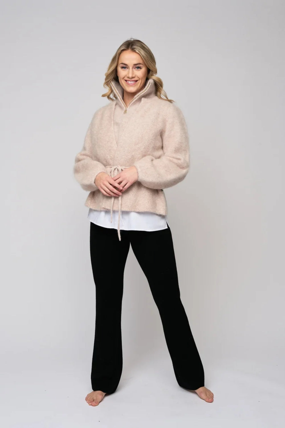 Fredrikke Chunky Cardigan Beige
