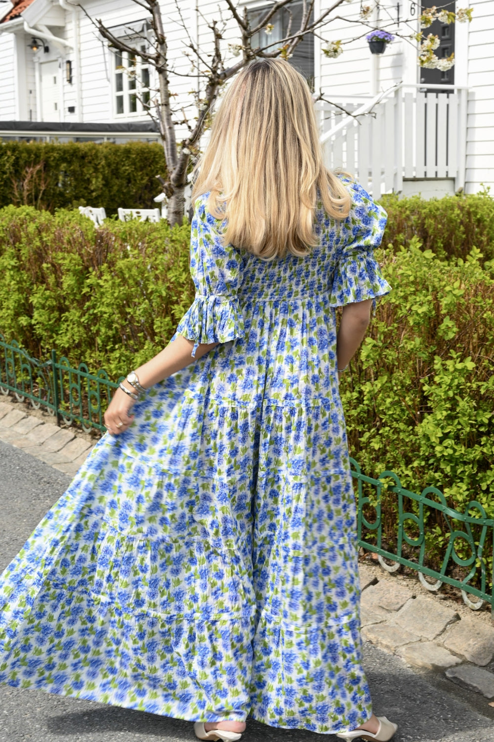 Twisted Maxi Dress Peonies