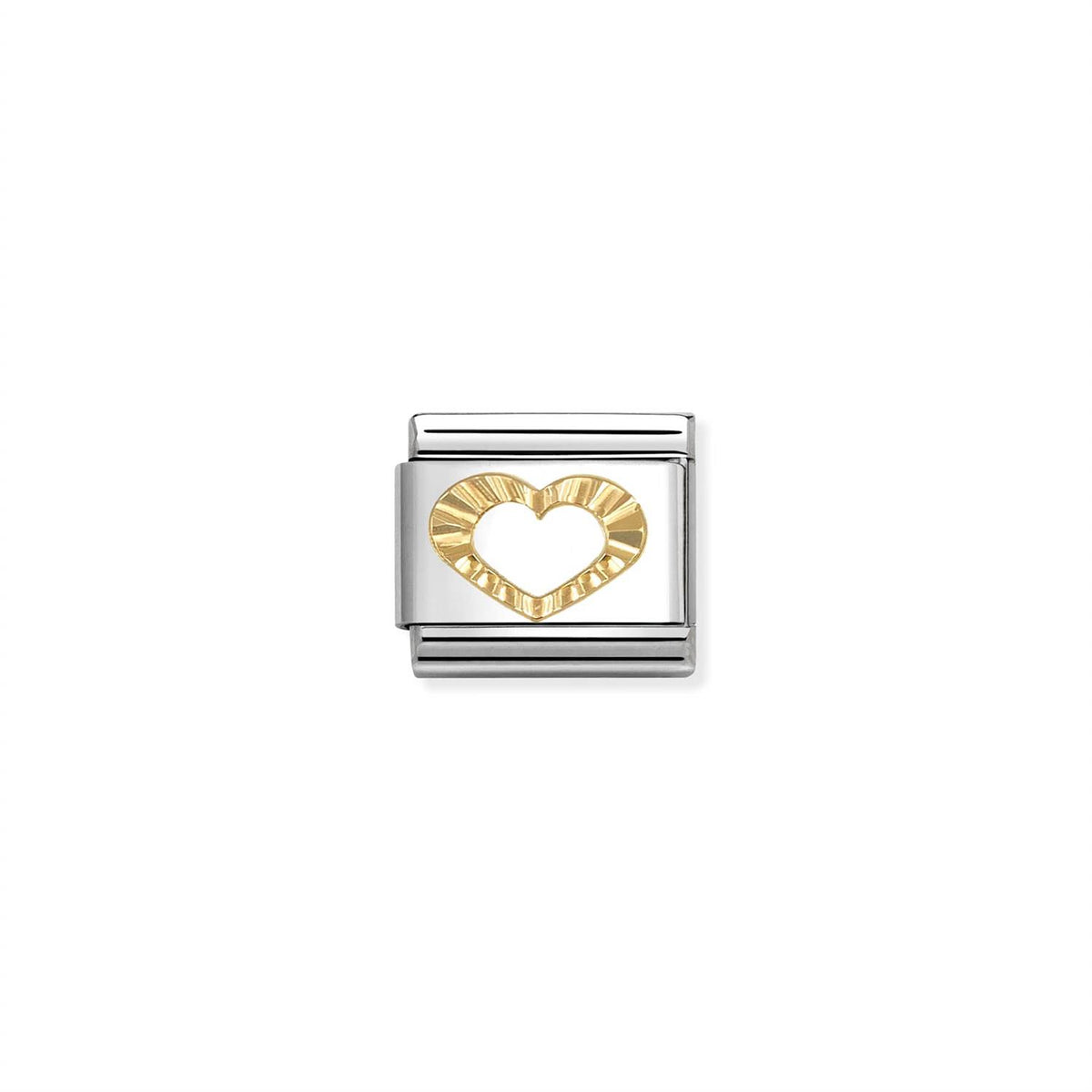 Symbols 18K Gold Diamond Heart Profile
