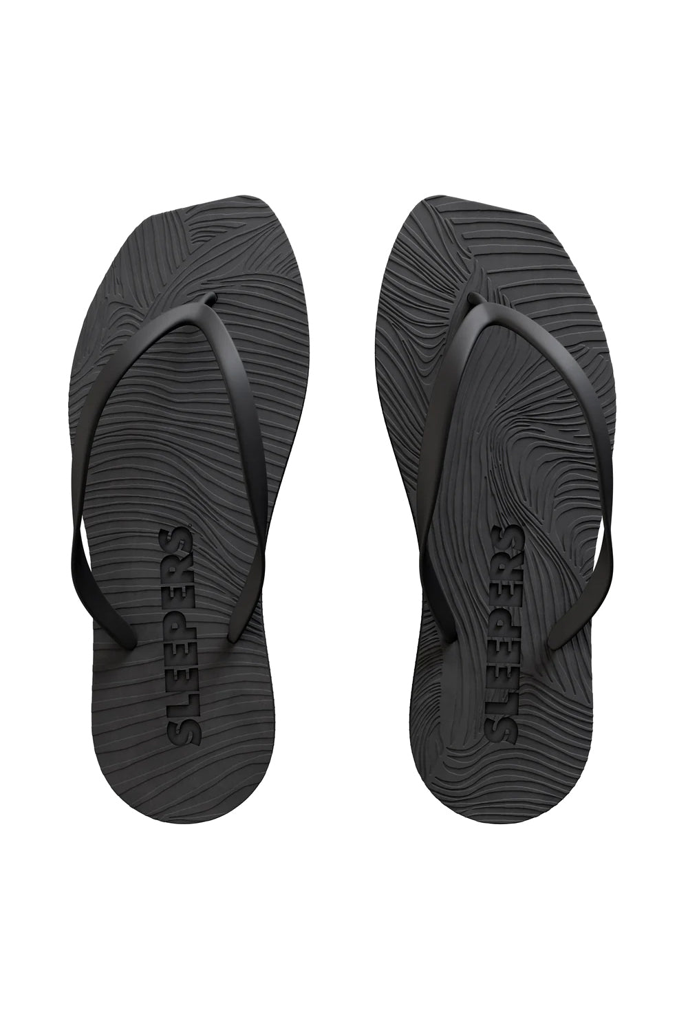 Sleepers Tapered Black Flip Flop
