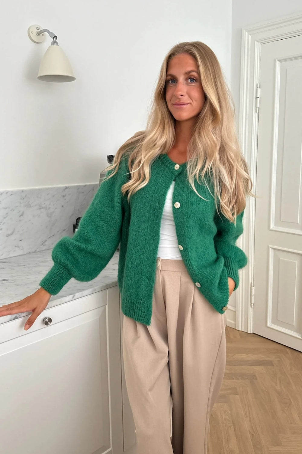 IdaIC Cardigan Green