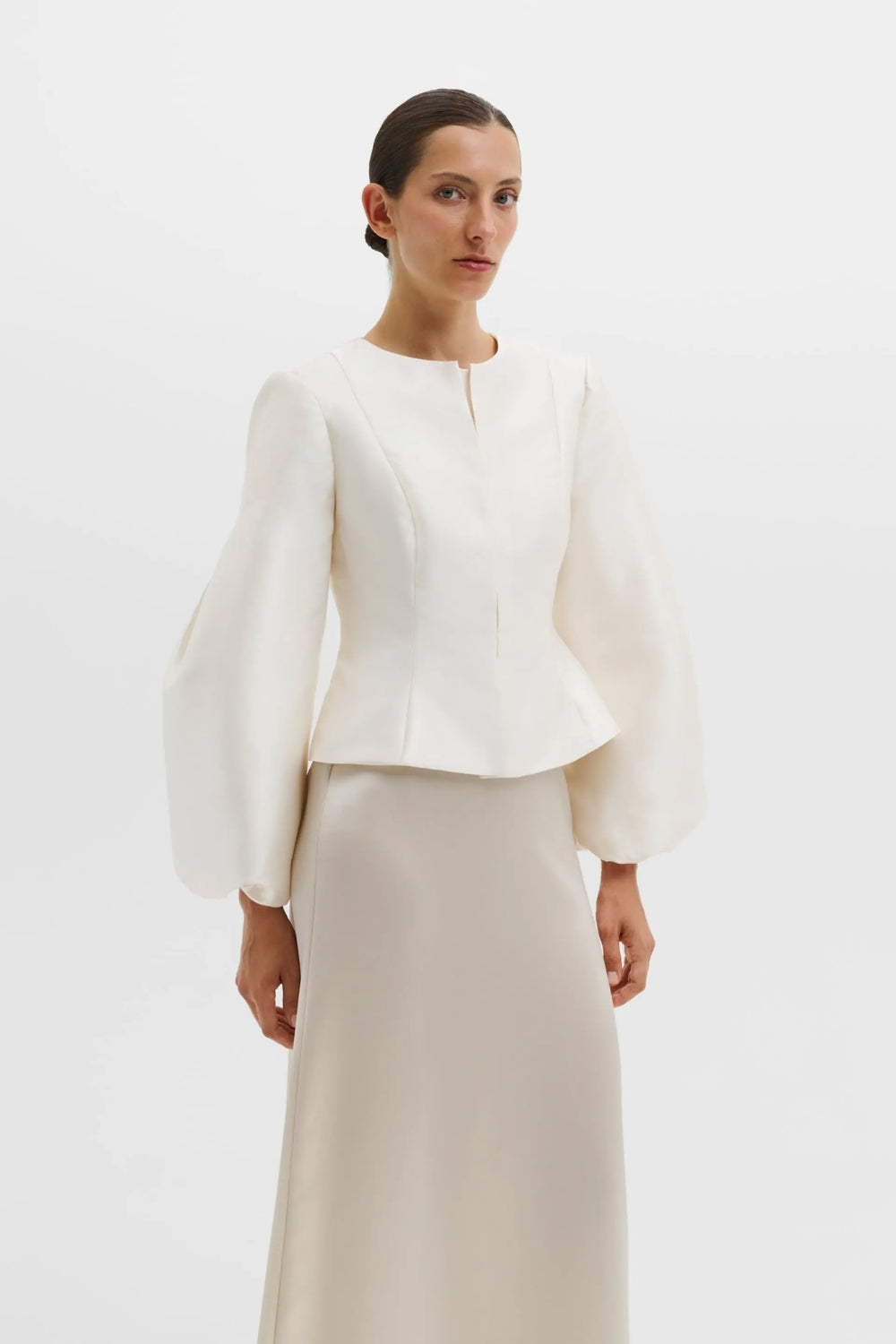 Vendela Ballon Sleeve blouse Ivory