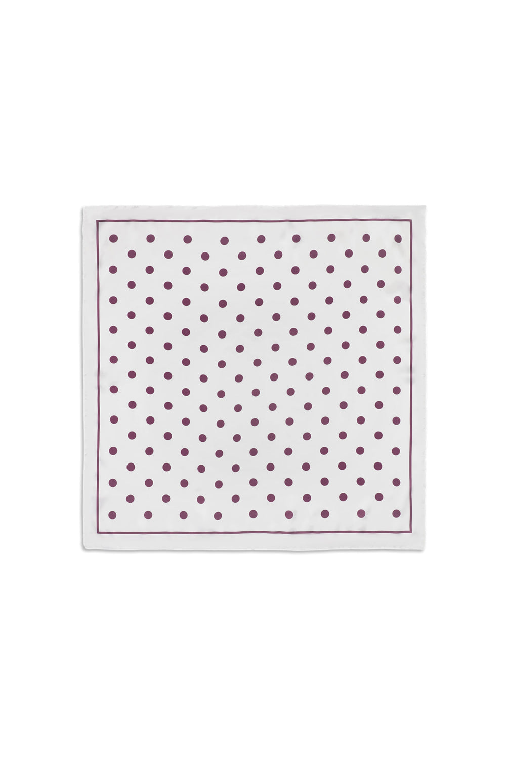 Polka Dot Scarf Burgundy