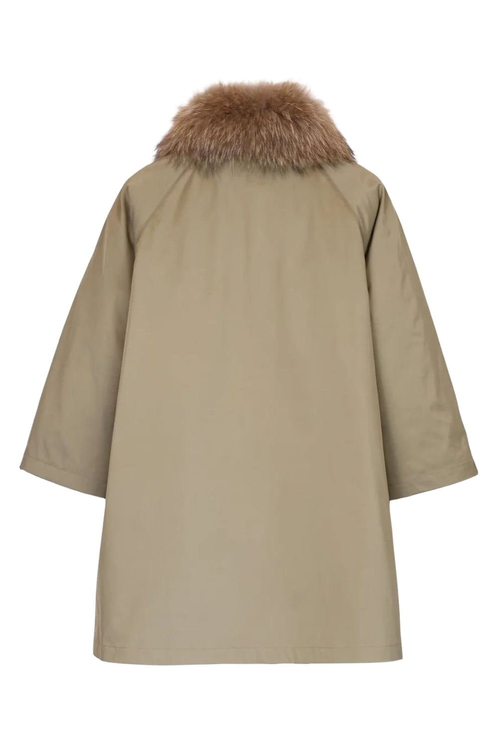 Padded A-line Parka Green