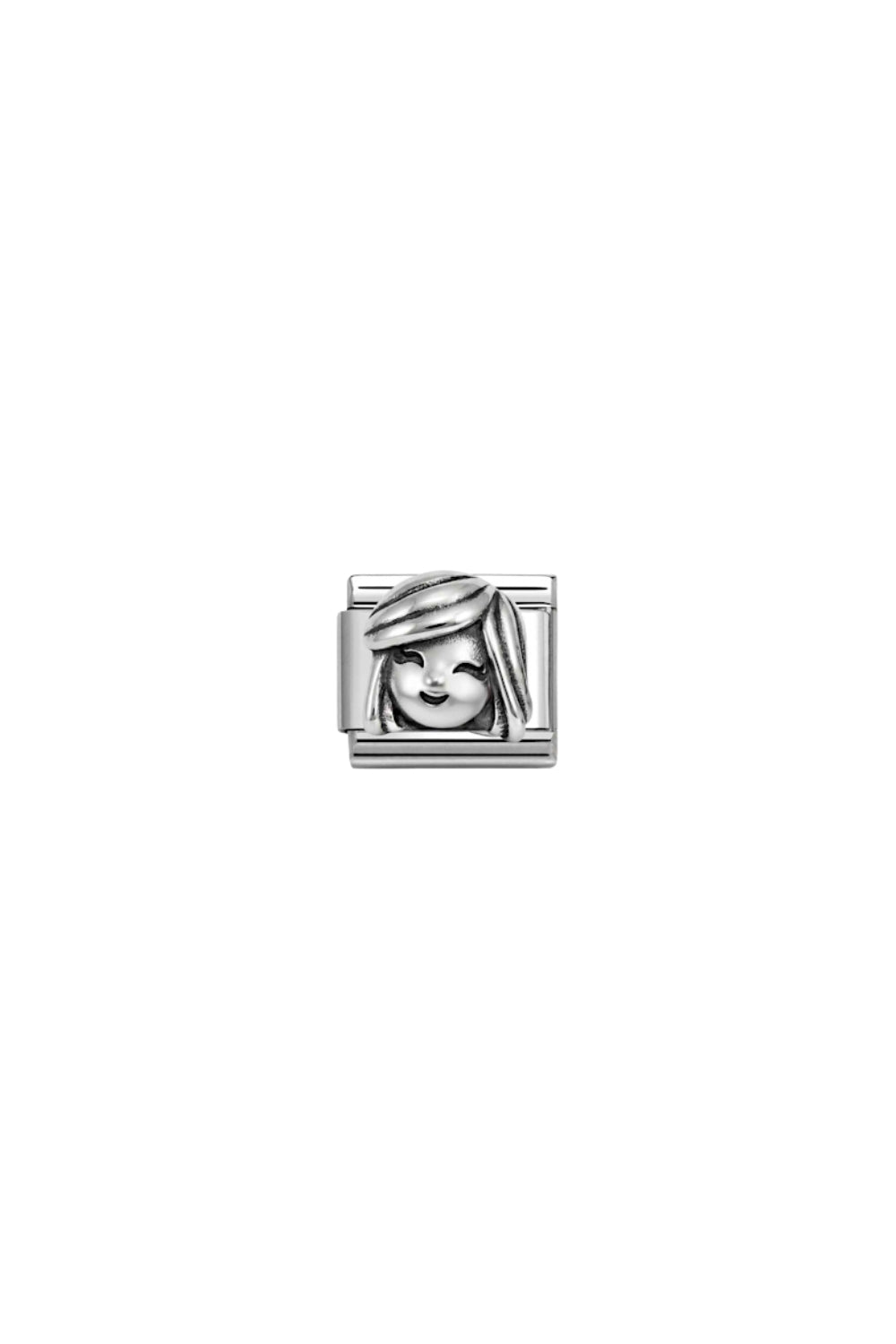 Oxidized Symbols Steel And 925 Sterling Silver Mum