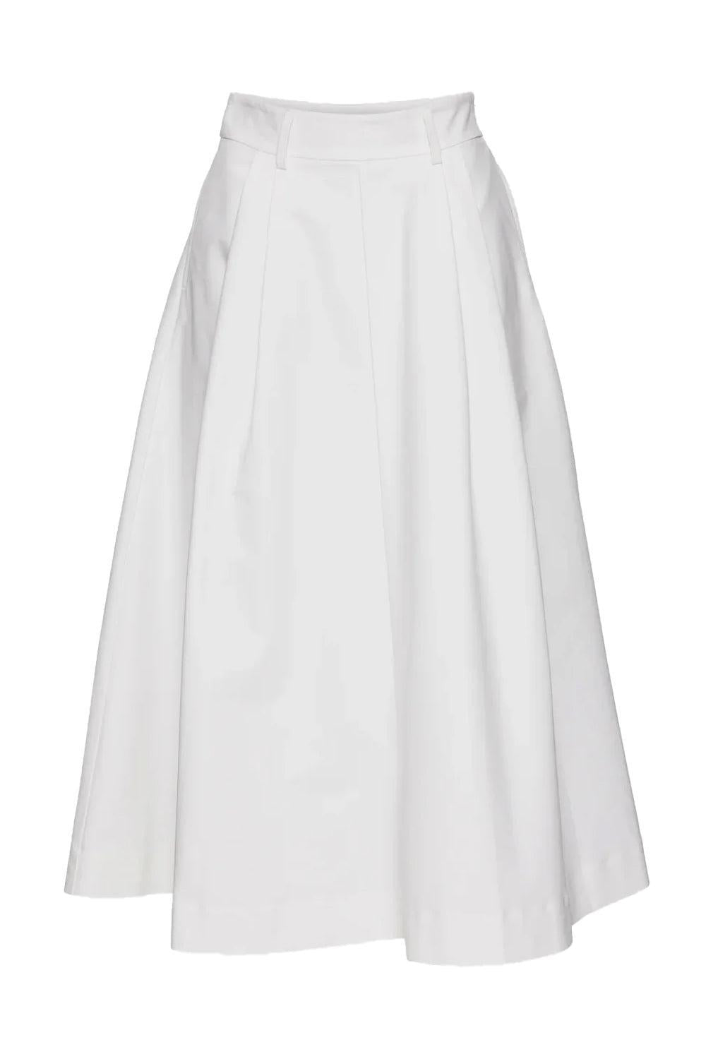 Anna Cotton Skirt White