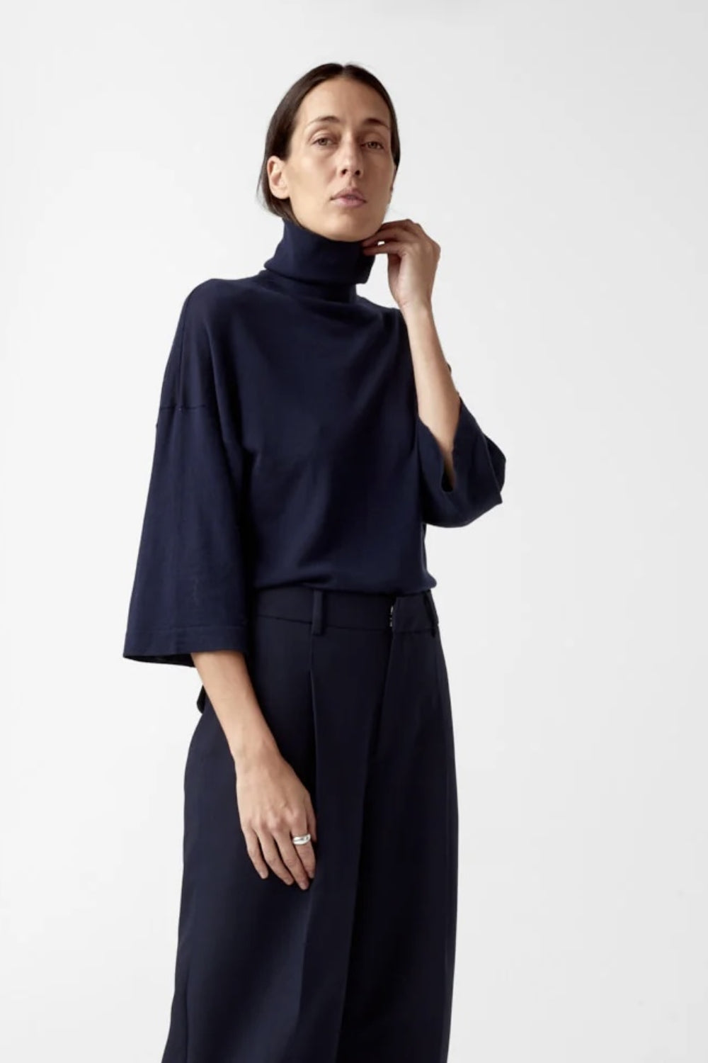 Tia Merino Knit Navy
