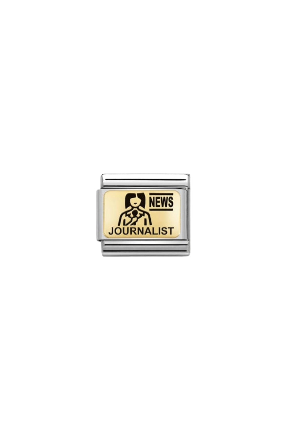 Composable classic plates 18k gold Journalist