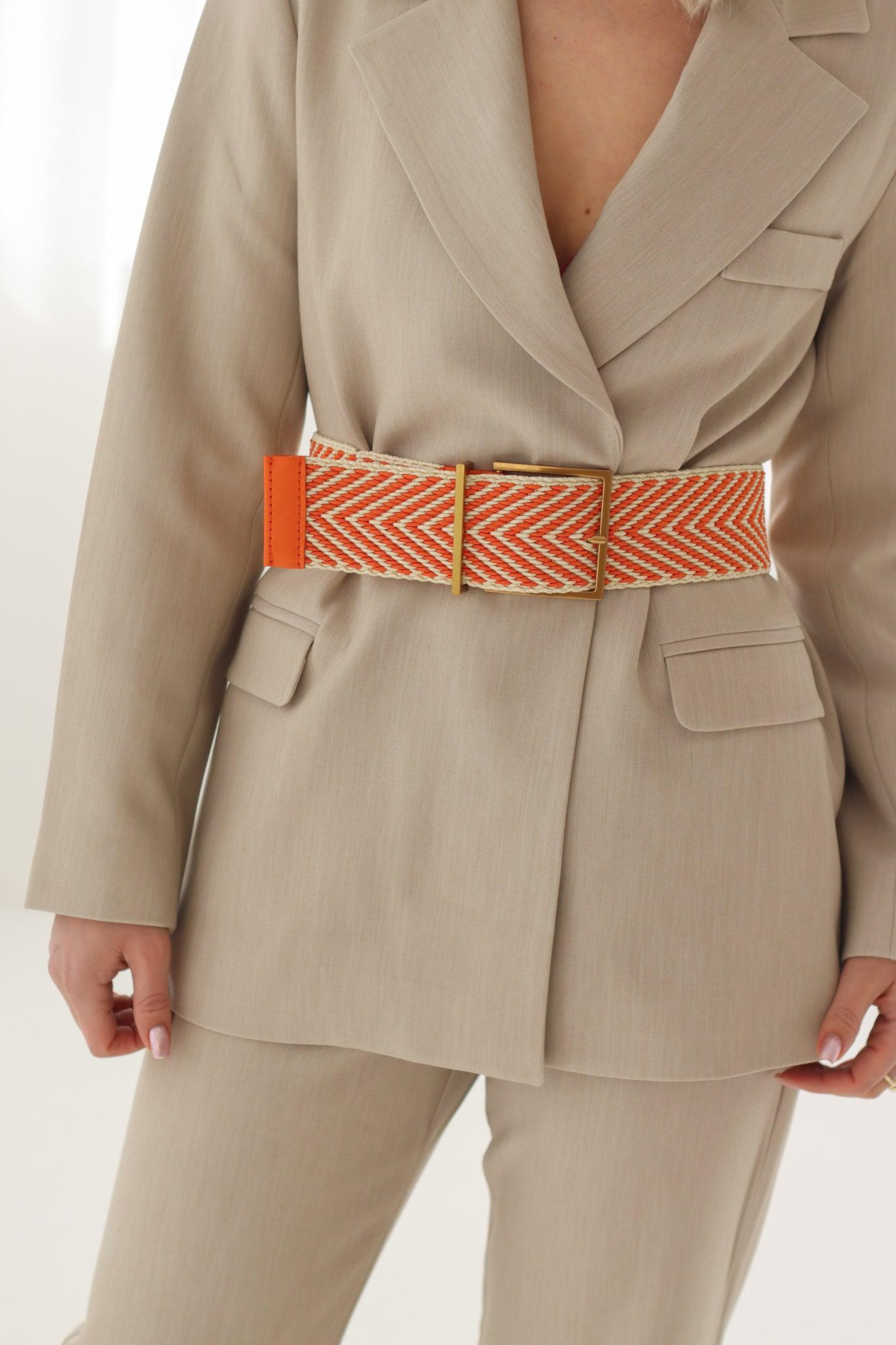 Corset-Belt-Textile-Orange