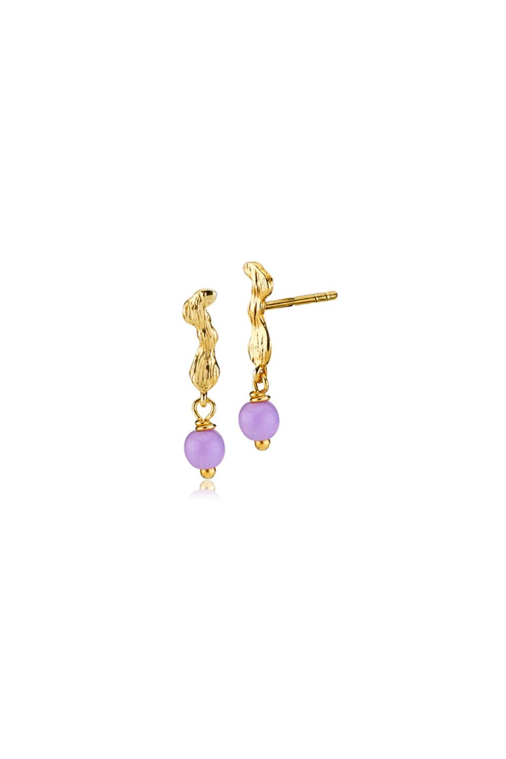 Laerke-Bentsen-x-Sistie-Earrings-Light-Purple-Gold