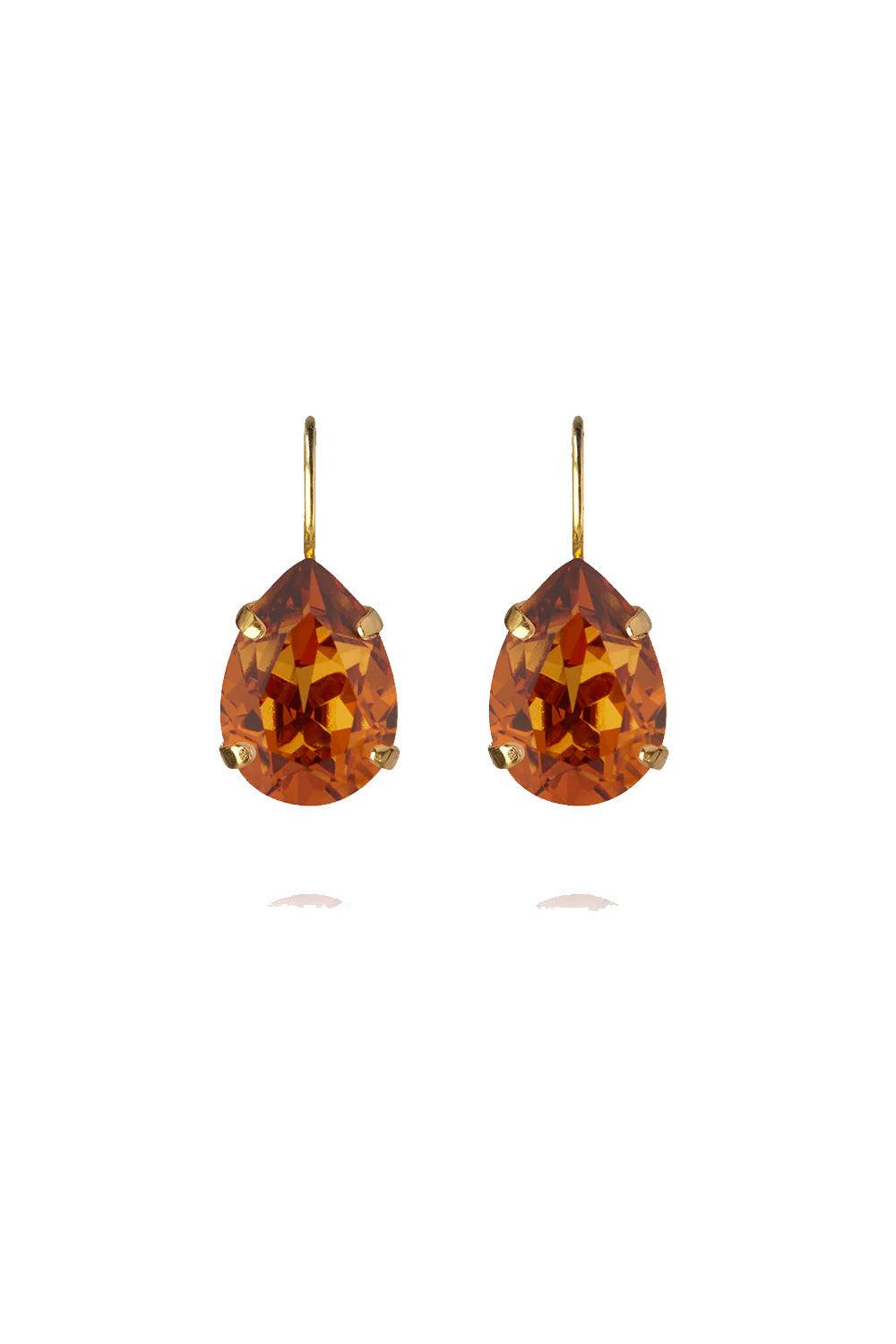 Mini-Drop-Clasp-Earring-Gold-Light-Amber